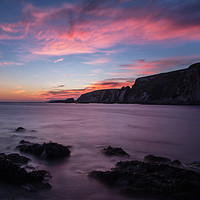 Buy canvas prints of Sunset at Ayrmer Cove by Pete Hemington
