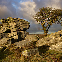 Buy canvas prints of Holwell Tor on Dartmoor by Pete Hemington