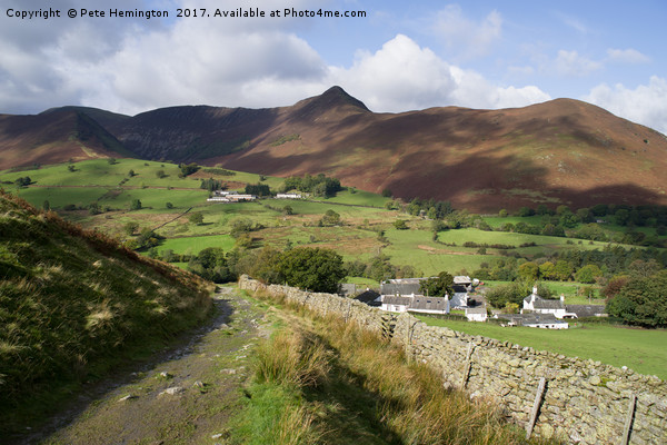 Causey Pike from Little Town Picture Board by Pete Hemington