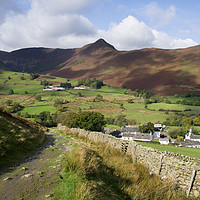 Buy canvas prints of Causey Pike from Little Town by Pete Hemington