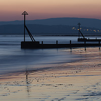 Buy canvas prints of Sunset at Exmouth by Pete Hemington