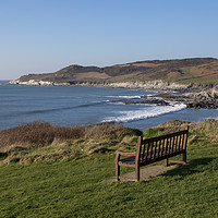 Buy canvas prints of Morte point from near Woolacombe by Pete Hemington
