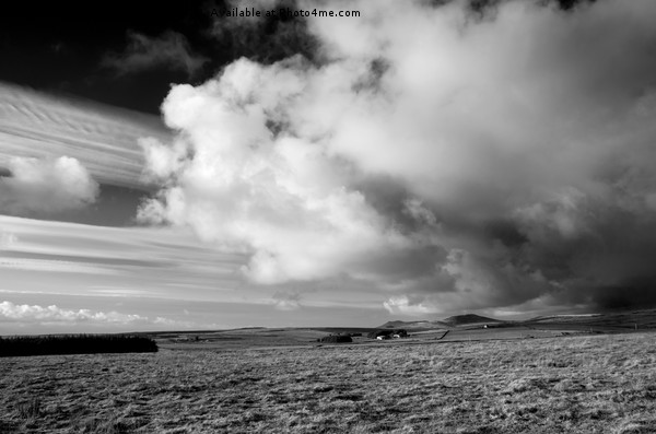 Storm passing over Bodmin Moor Picture Board by Pete Hemington