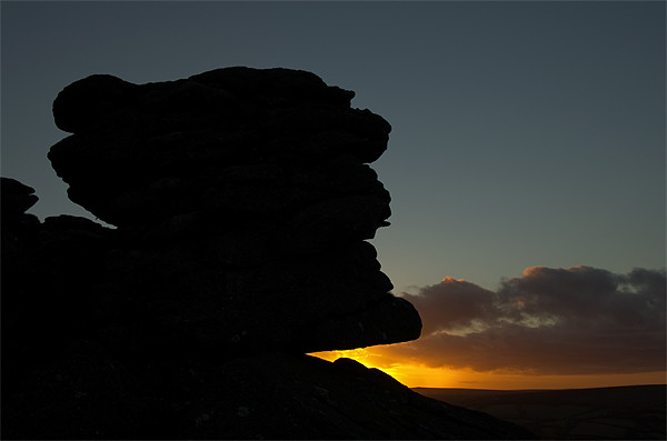 Bonehill Rocks on Dartmoor Picture Board by Pete Hemington