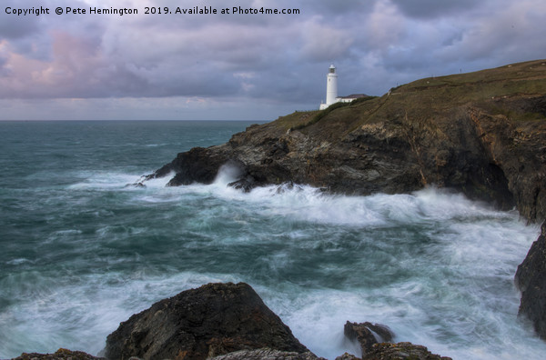 Trevose lighthouse in Cornwall Picture Board by Pete Hemington