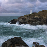 Buy canvas prints of Trevose lighthouse in Cornwall by Pete Hemington