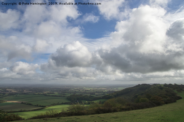 The weald from Mount Harry Picture Board by Pete Hemington