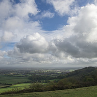 Buy canvas prints of The weald from Mount Harry by Pete Hemington