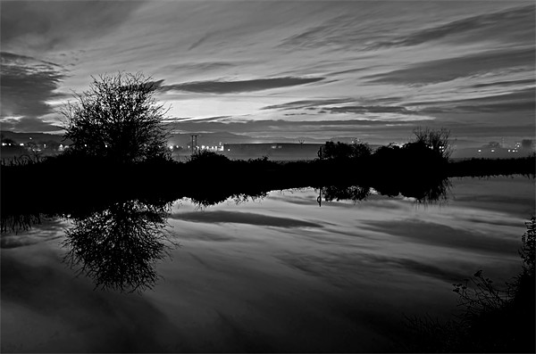 Exeter Canal at twlight Picture Board by Pete Hemington