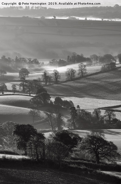 Misty Mid Devon Picture Board by Pete Hemington