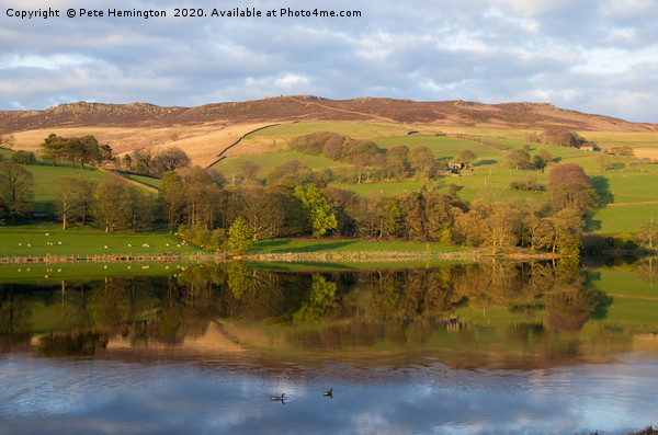 Ladybower, reflections and ripples Picture Board by Pete Hemington