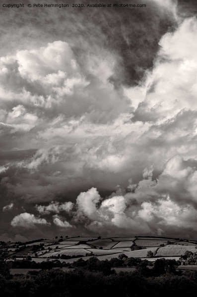 Clouds over Yarde Downs Picture Board by Pete Hemington