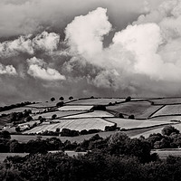 Buy canvas prints of Clouds over Yarde Downs by Pete Hemington