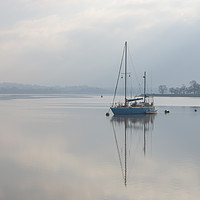 Buy canvas prints of Mist on the Exe Estuary by Pete Hemington