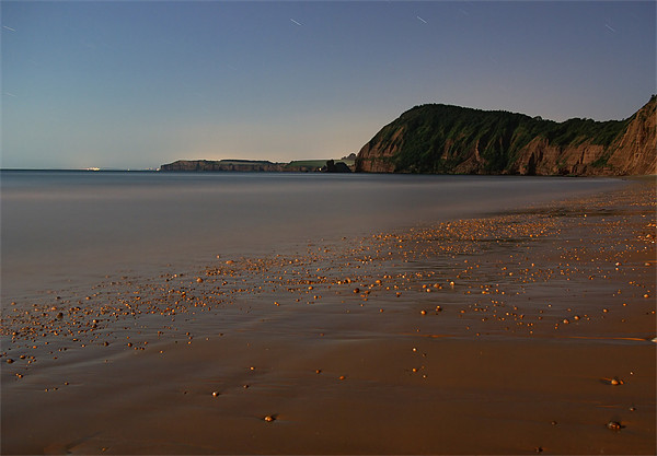 SIdmouth in Moonlight Picture Board by Pete Hemington