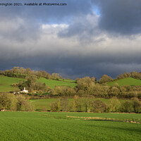 Buy canvas prints of The Exe valley near Bickleigh by Pete Hemington