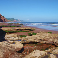 Buy canvas prints of Sidmouth West Beach by Pete Hemington