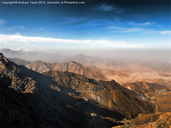 The Enchanting Misty Al Hada Road Picture Board by Graham Taylor