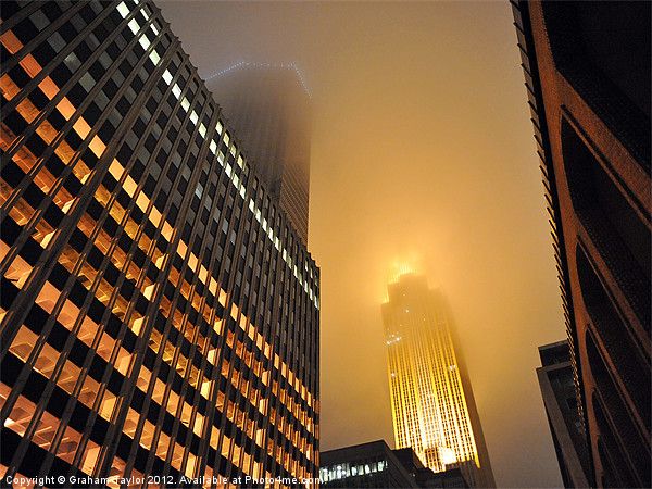 Enchanting Misty Minneapolis Picture Board by Graham Taylor