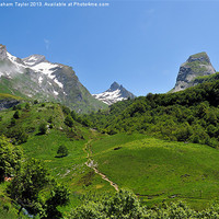 Buy canvas prints of Majestic Pyrenees Mountains by Graham Taylor