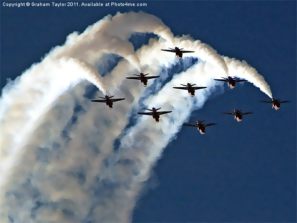 Red Arrows in Jeddah 02 Picture Board by Graham Taylor