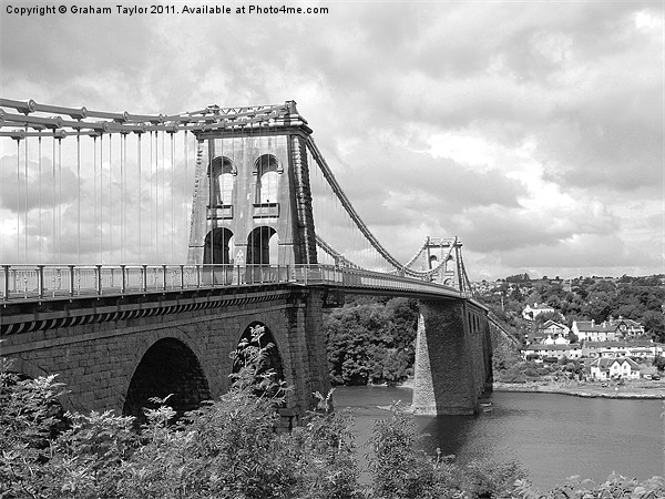 Menai Suspension Bridge Picture Board by Graham Taylor