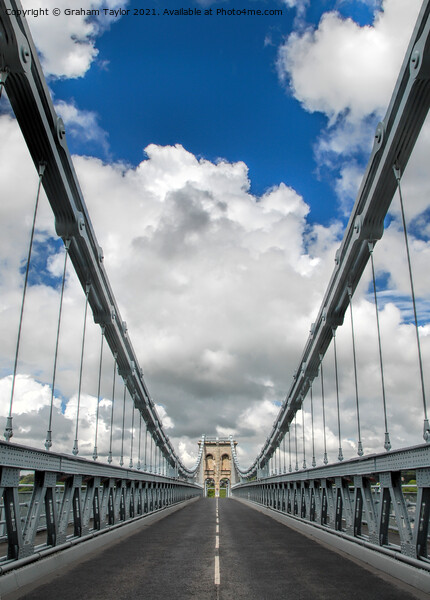 The Iconic Menai Bridge Picture Board by Graham Taylor