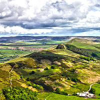 Buy canvas prints of The Great Ridge Derbyshire by Darren Burroughs