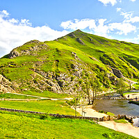 Buy canvas prints of Dovedale and Thorpe Cloud by Darren Burroughs