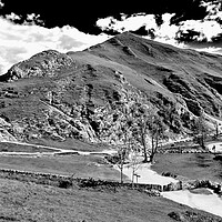 Buy canvas prints of Dovedale with Thorpe Cloud by Darren Burroughs