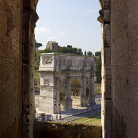 Buy canvas prints of Arch Of Titus by Darren Burroughs