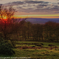 Buy canvas prints of Derbyshire Sunset by Darren Burroughs