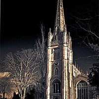 Buy canvas prints of St Mary's Church Saffron Walden by Darren Burroughs
