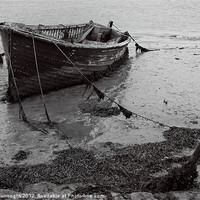 Buy canvas prints of Orford Wreck by Darren Burroughs