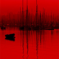 Buy canvas prints of Red Tall Mast Reflections by Darren Burroughs