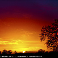 Buy canvas prints of Sunrise landscape by Darren Burroughs