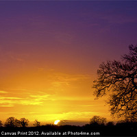 Buy canvas prints of Sunrise landscape by Darren Burroughs