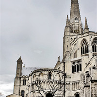 Buy canvas prints of Norwich Cathedral by Darren Burroughs