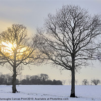 Buy canvas prints of Winter landscape. by Darren Burroughs