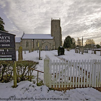Buy canvas prints of St Marys Tharston by Darren Burroughs