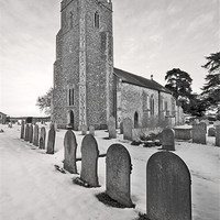 Buy canvas prints of St Marys Tharston by Darren Burroughs