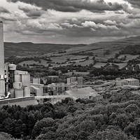 Buy canvas prints of Hope cement Works by Darren Burroughs