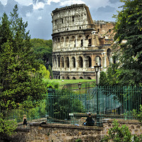 Buy canvas prints of Colosseum Rome by Darren Burroughs