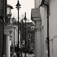 Buy canvas prints of Bury St Edmunds Street Scene by Darren Burroughs