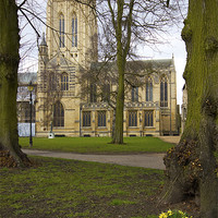 Buy canvas prints of St Edmundsbury Cathedral by Darren Burroughs