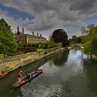 Buy canvas prints of The Backs, Kings College Cambridge by Darren Burroughs