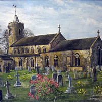 Buy canvas prints of Long Stratton Church by Darren Burroughs
