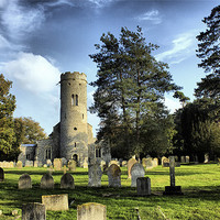 Buy canvas prints of St Peters Church Forncett by Darren Burroughs