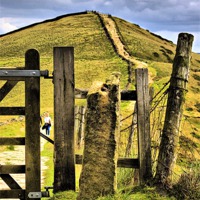 Buy canvas prints of The Gate On The Ridge by Darren Burroughs