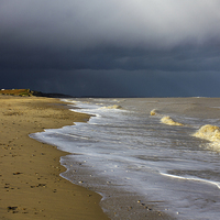 Buy canvas prints of Storm Over Dunwich by Darren Burroughs